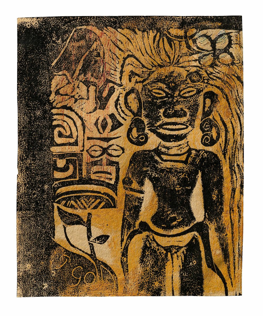 Tahitian Idol—the Goddess Hina by Paul Gauguin