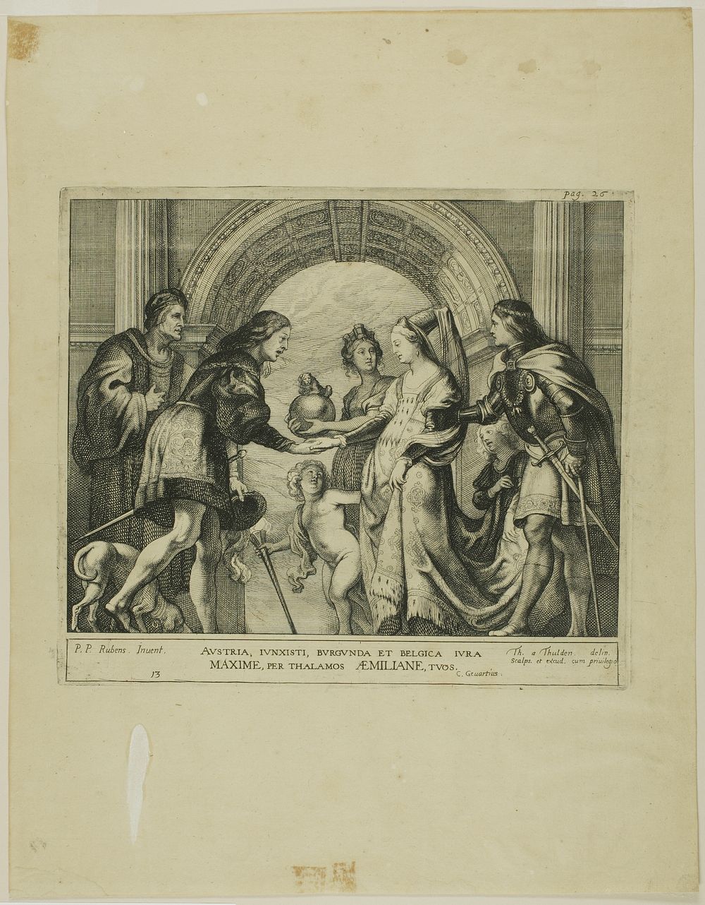The Marriage of Maximilian of Austria with Mary of Burgundy by Theodoor van Thulden