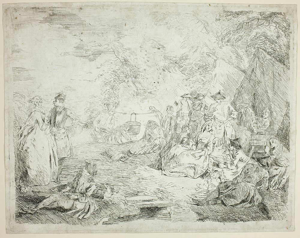 Troops Resting by Jean-Baptiste Pater