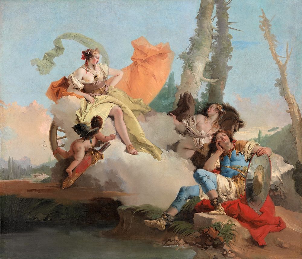 Armida Encounters the Sleeping Rinaldo by Giambattista Tiepolo