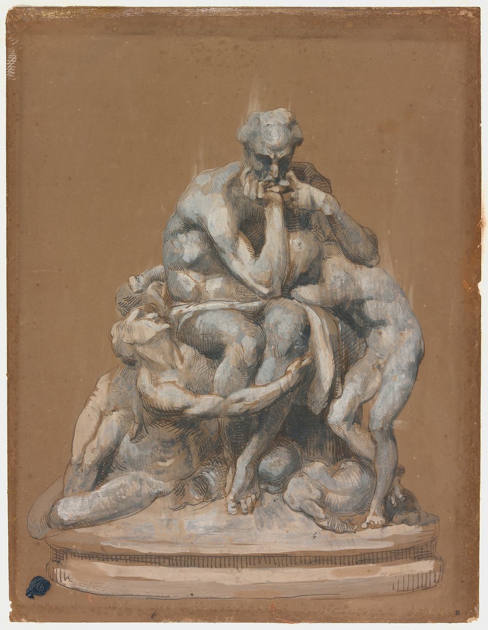 Study for the Sculpture Ugolino and His Children by Jean Baptiste Carpeaux