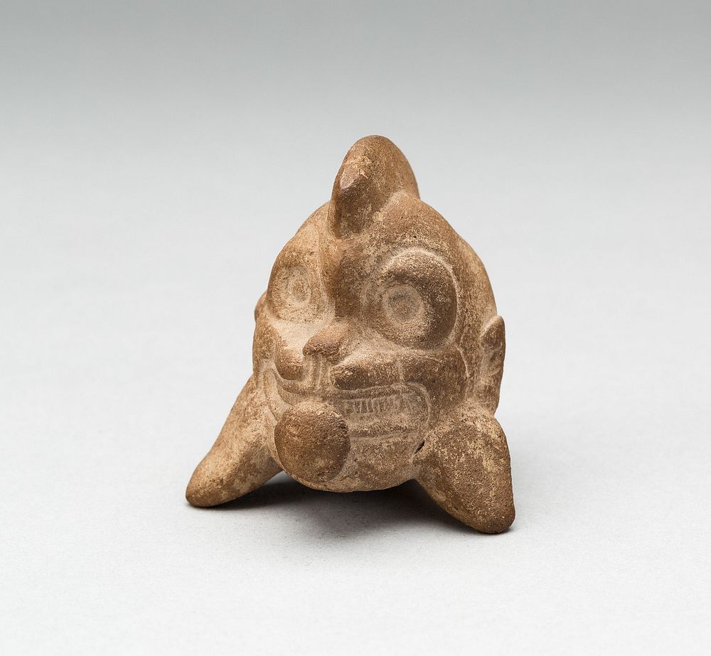 Whistle in the Form of the Head of a Jaguar by Maya