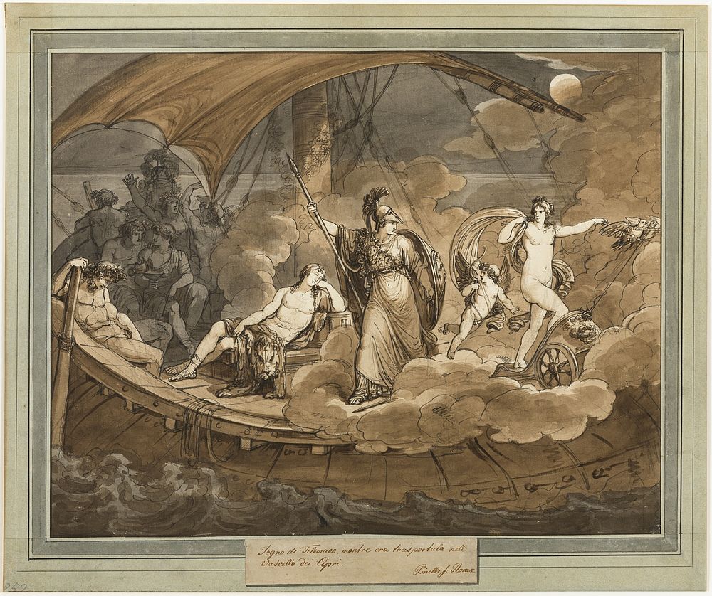 The Dream of Telemachus, from The Adventures of Telemachus, Book 4 by Bartolomeo Pinelli