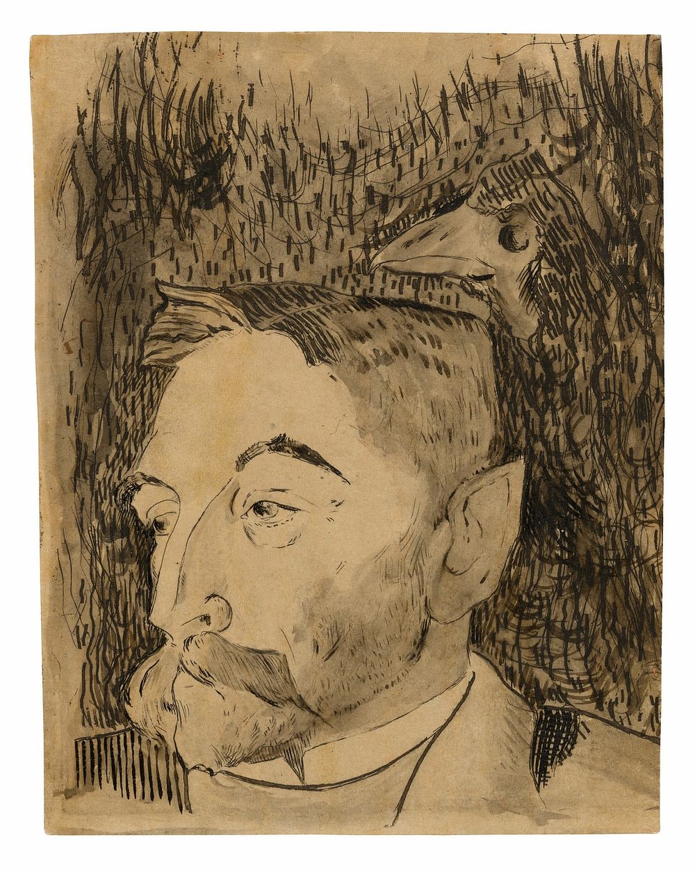 Portrait of Stéphane Mallarmé by Paul Gauguin