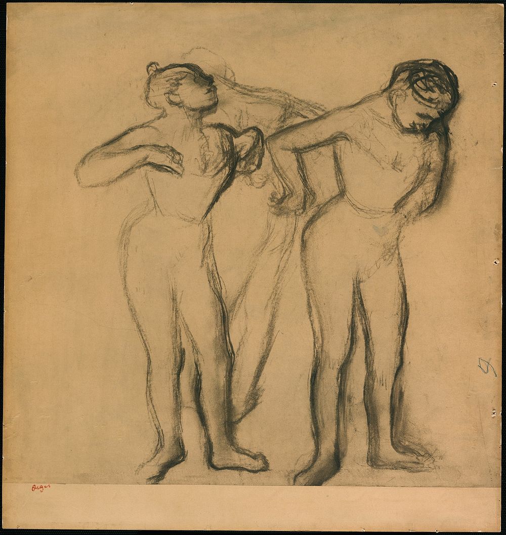 Three Dancers by Hilaire Germain Edgar Degas