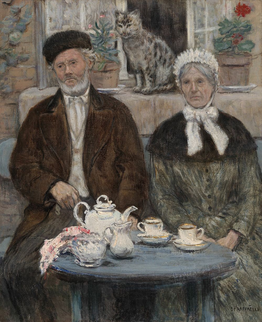 Afternoon Tea by Jean-François Rafaëlli