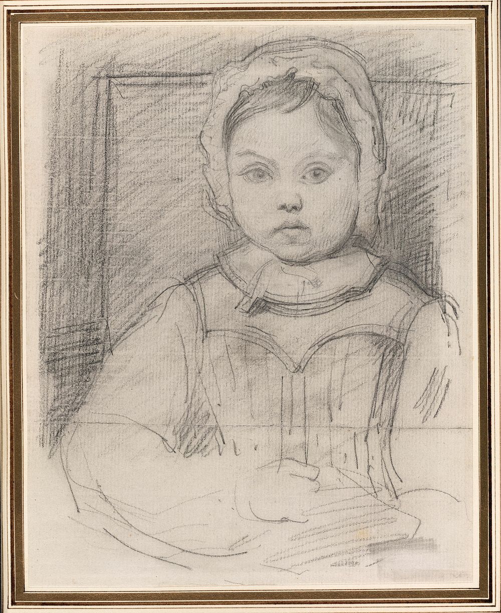 Portrait of Louis Robert, 3 years old by Jean Baptiste Camille Corot