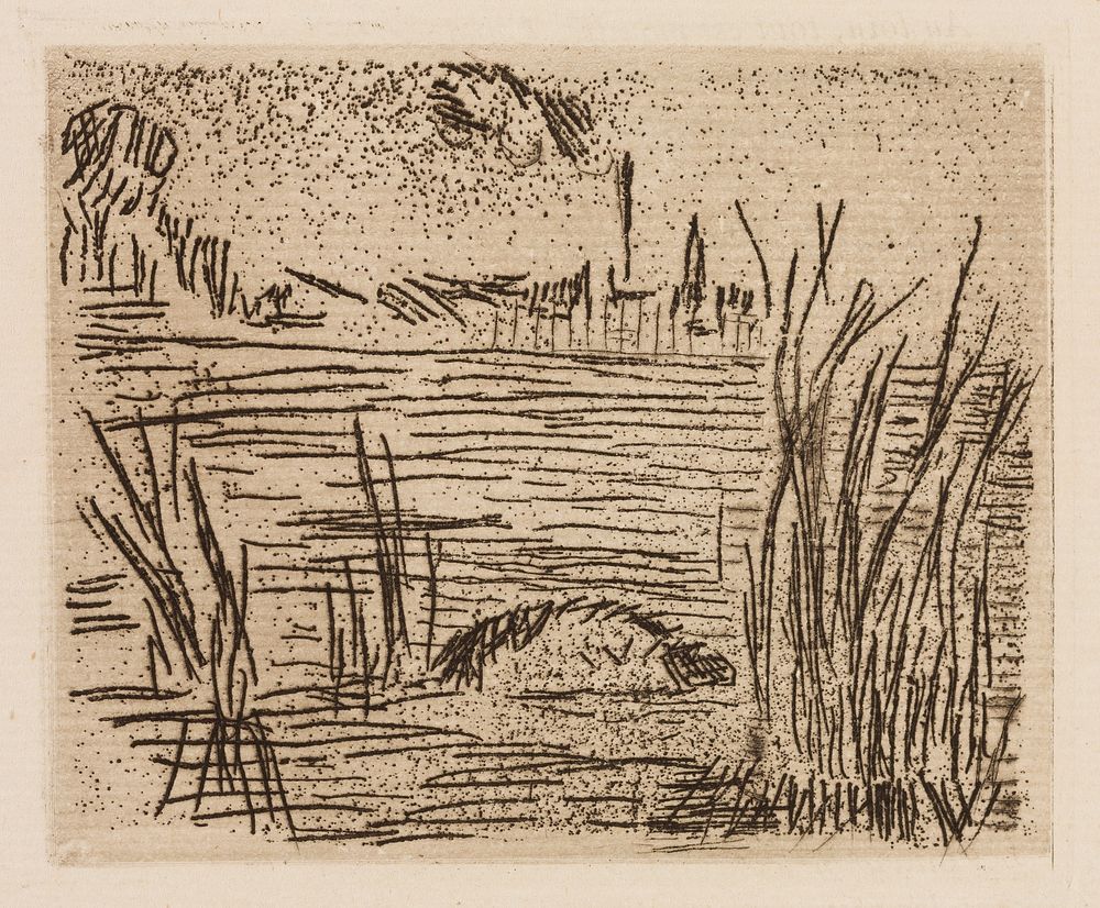 The River in the Plain, plate 4 from Le Fleuve by Édouard Manet