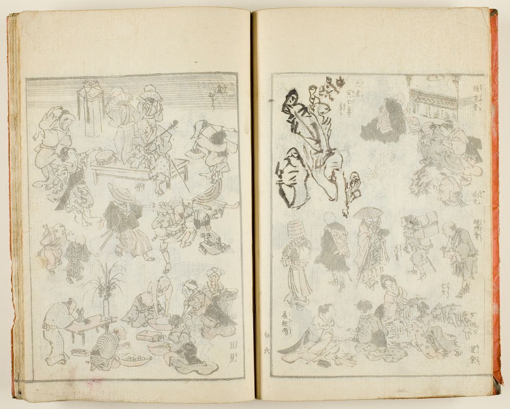 Ukiyo gafu (Book of Keisai's Popular Pictures), one vol. of 10 by Keisai Eisen