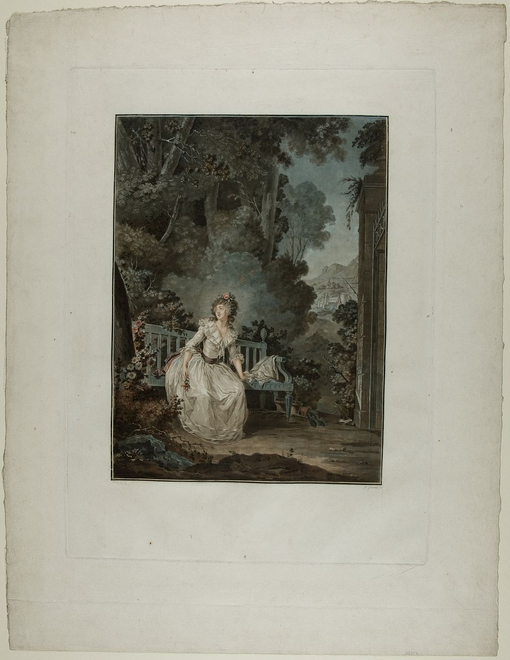 Madame Dugazon in the Opera “Nina, ou La folle par amour” (Nina, or The Woman Maddened by Love) by Jean François Janinet