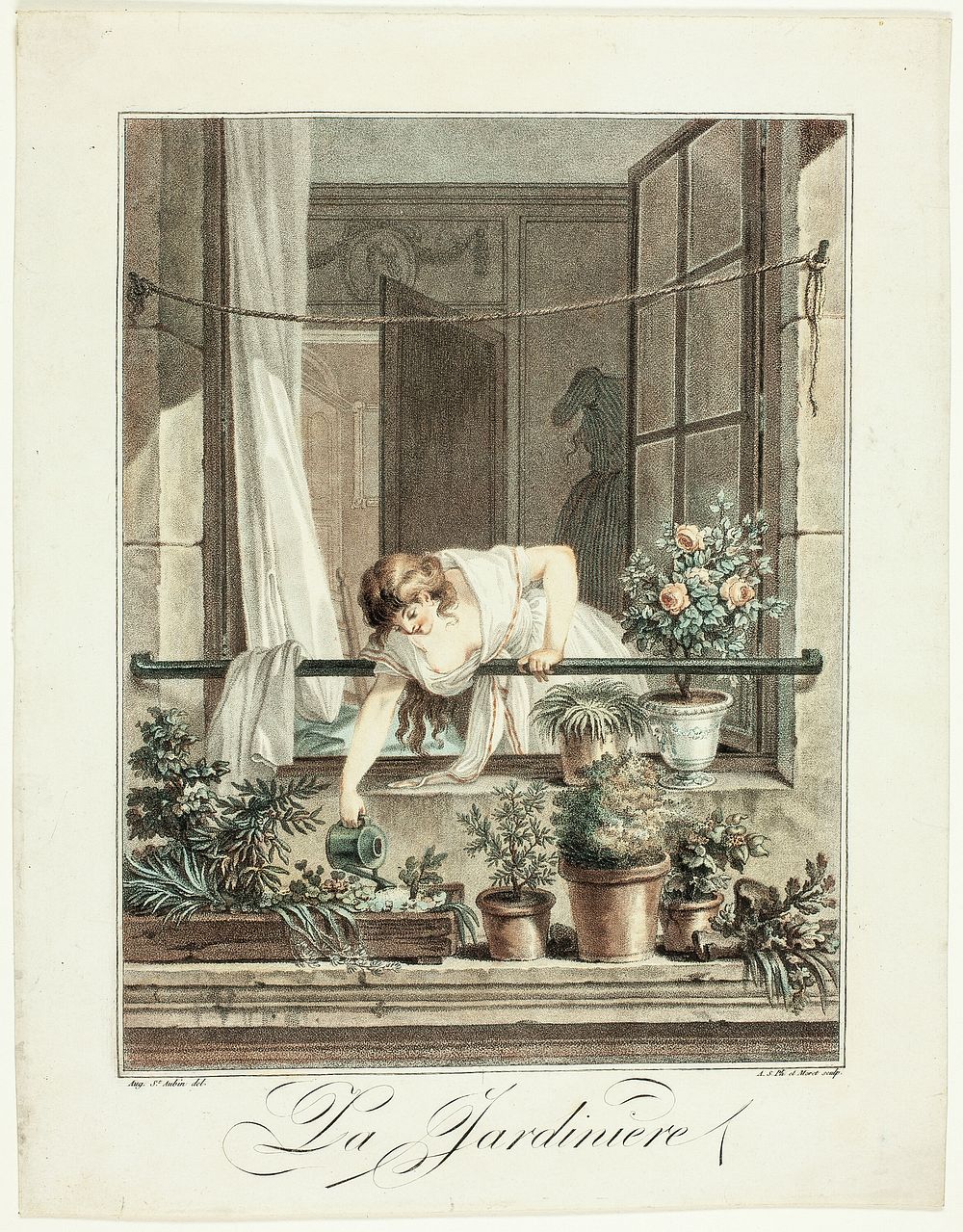 La Jardinière by Jean Baptiste Moret