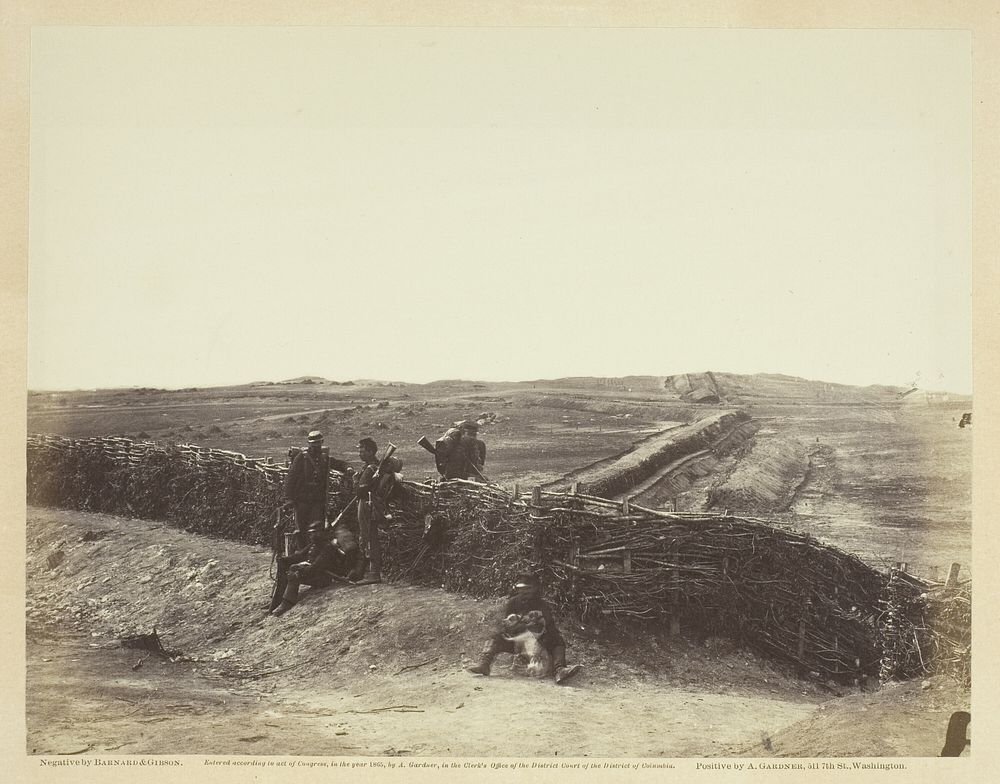 Fortifications on Heights of Centreville, Virginia by Barnard and Gibson
