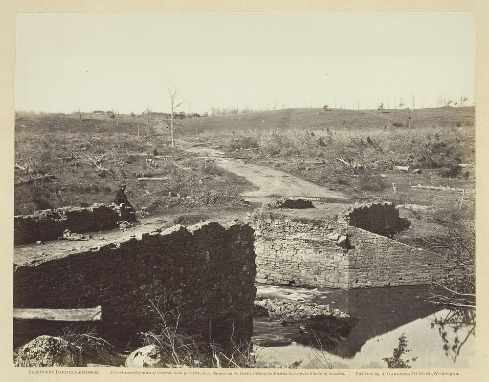 Ruins of Stone Bridge, Bull Run by Barnard and Gibson