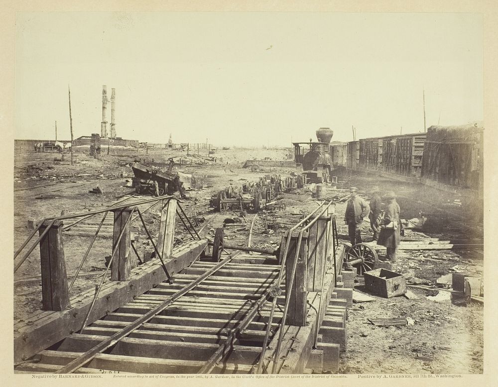 Ruins at Manassas Junction by Barnard and Gibson