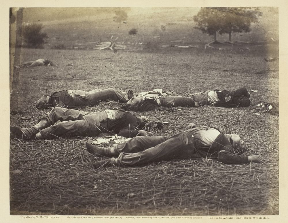 Field Where General Reynolds Fell, Gettysburg by Timothy O'Sullivan