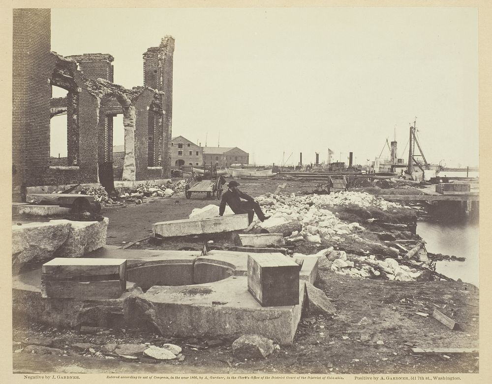 Ruins of Norfolk Navy Yard, Virginia by James Gardner