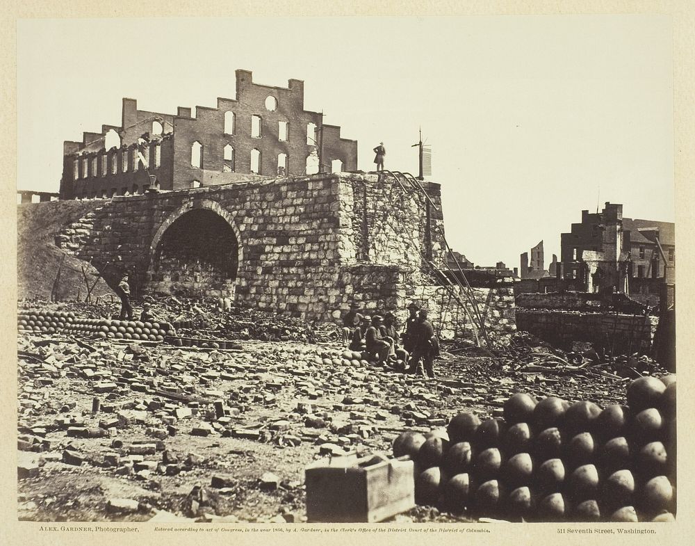 Ruins of Arsenal, Richmond, Virginia by Alexander Gardner