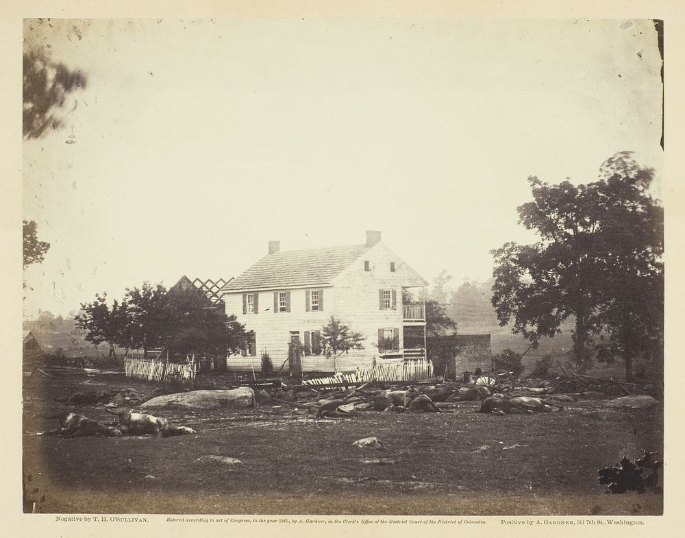 Trossell's House, Battle-Field of Gettysburg by Timothy O'Sullivan