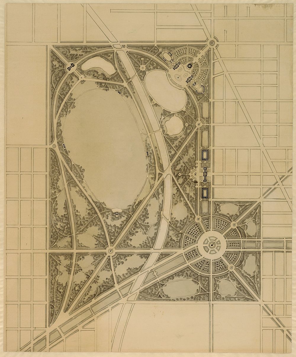 Plan of Chicago, Plate 63, Plan of a Proposed Park by Daniel Hudson Burnham (Architect)