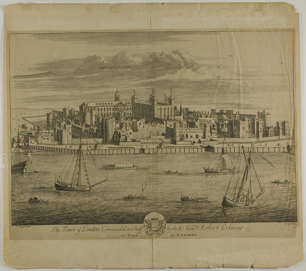 The Tower of London, plate five from Britannia Illustrata by Johannes Kip (Engraver)