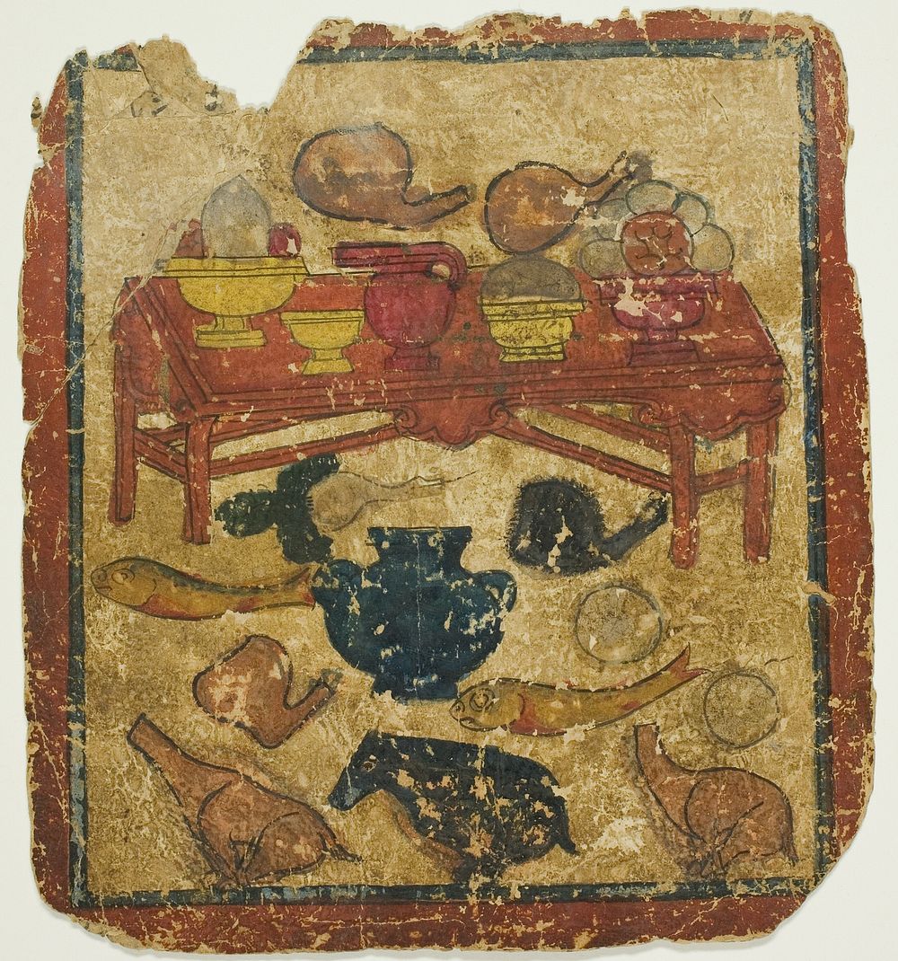 Offerings of Food, from a Set of Initiation Cards (Tsakali)