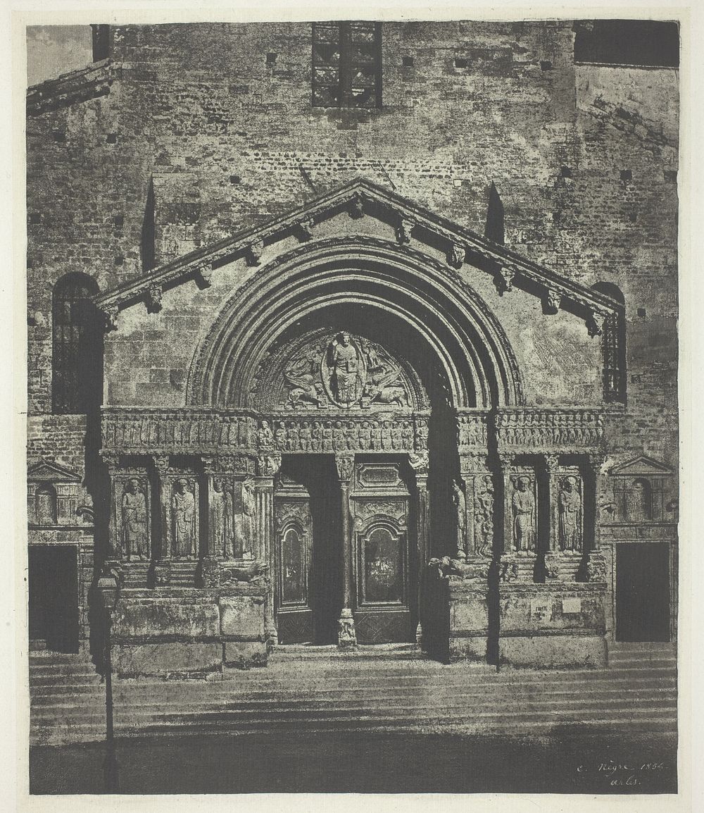 Arles: The West Porch of Saint-Trophime by Charles Nègre