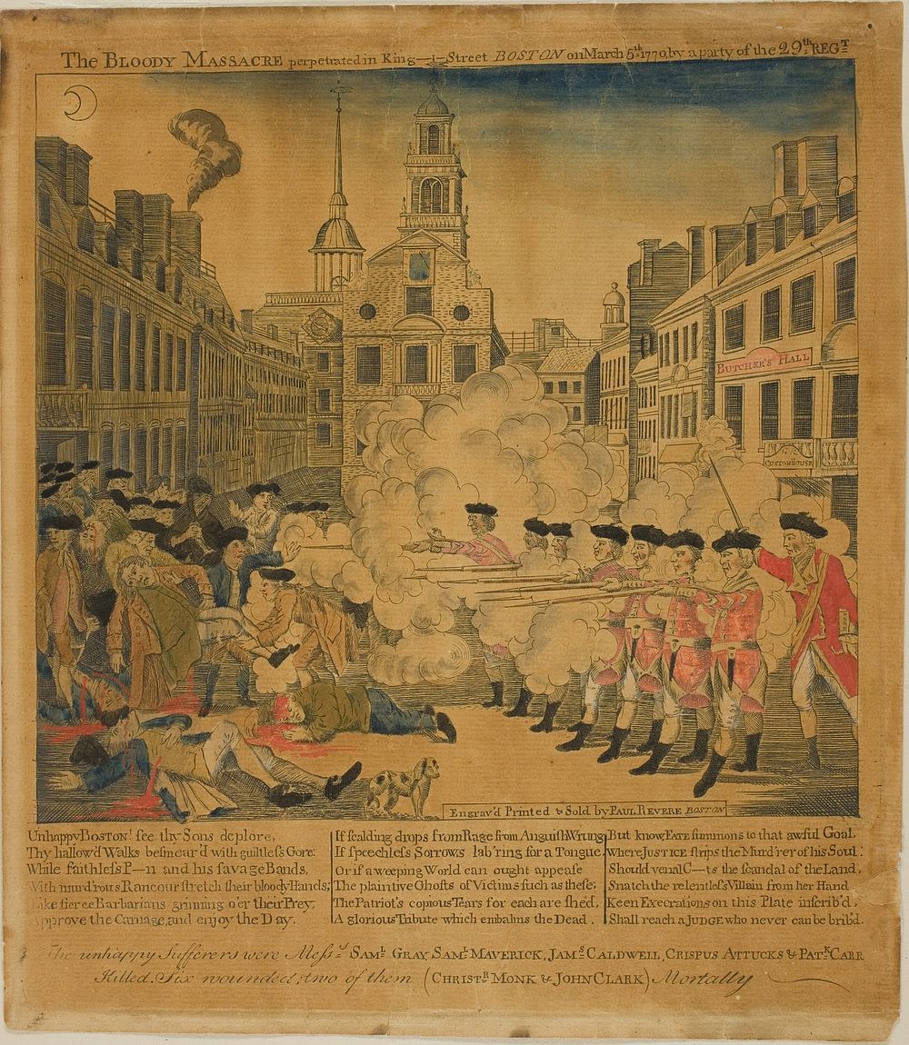 The Boston Massacre by Paul Revere Jr.