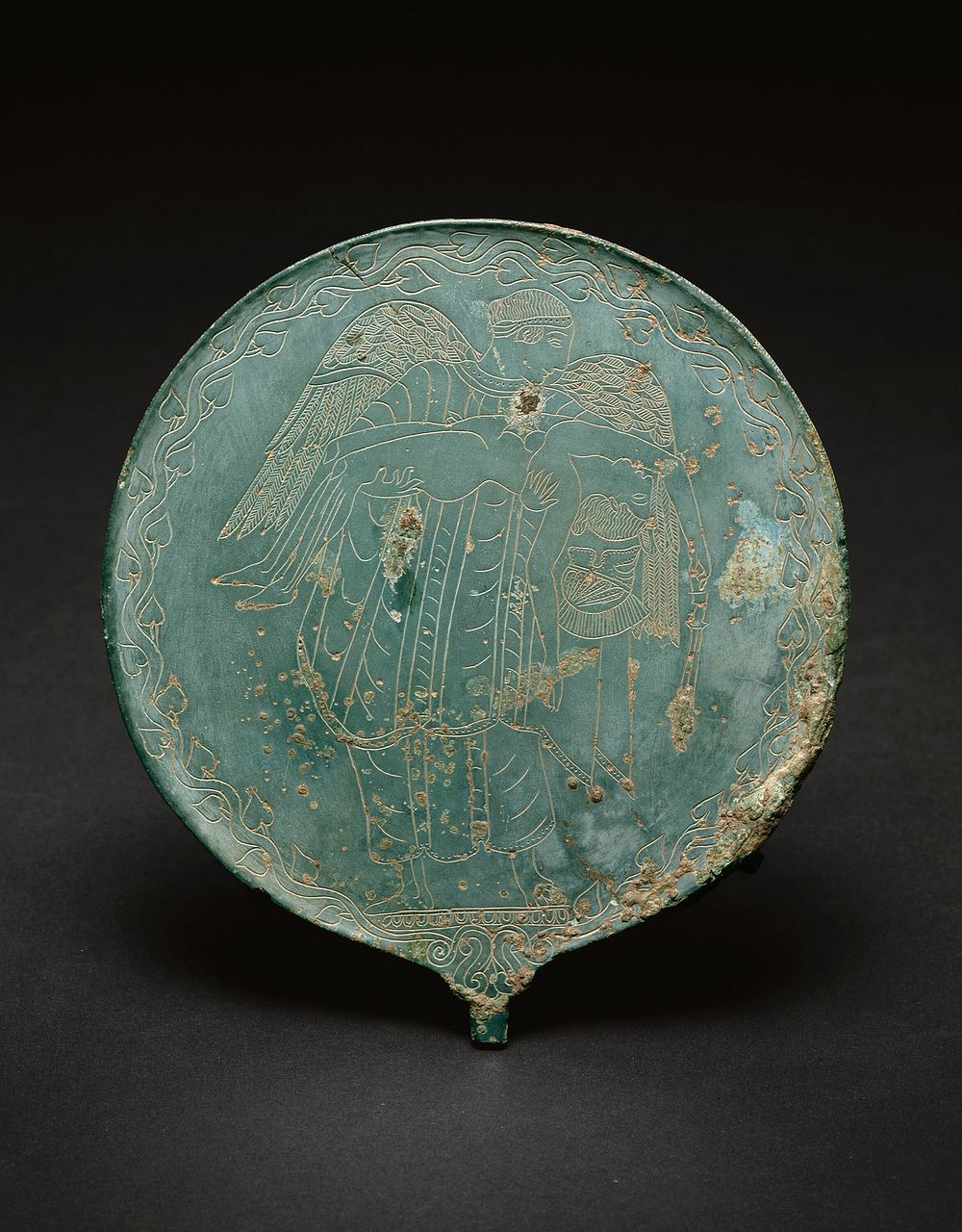Hand Mirror by Ancient Etruscan
