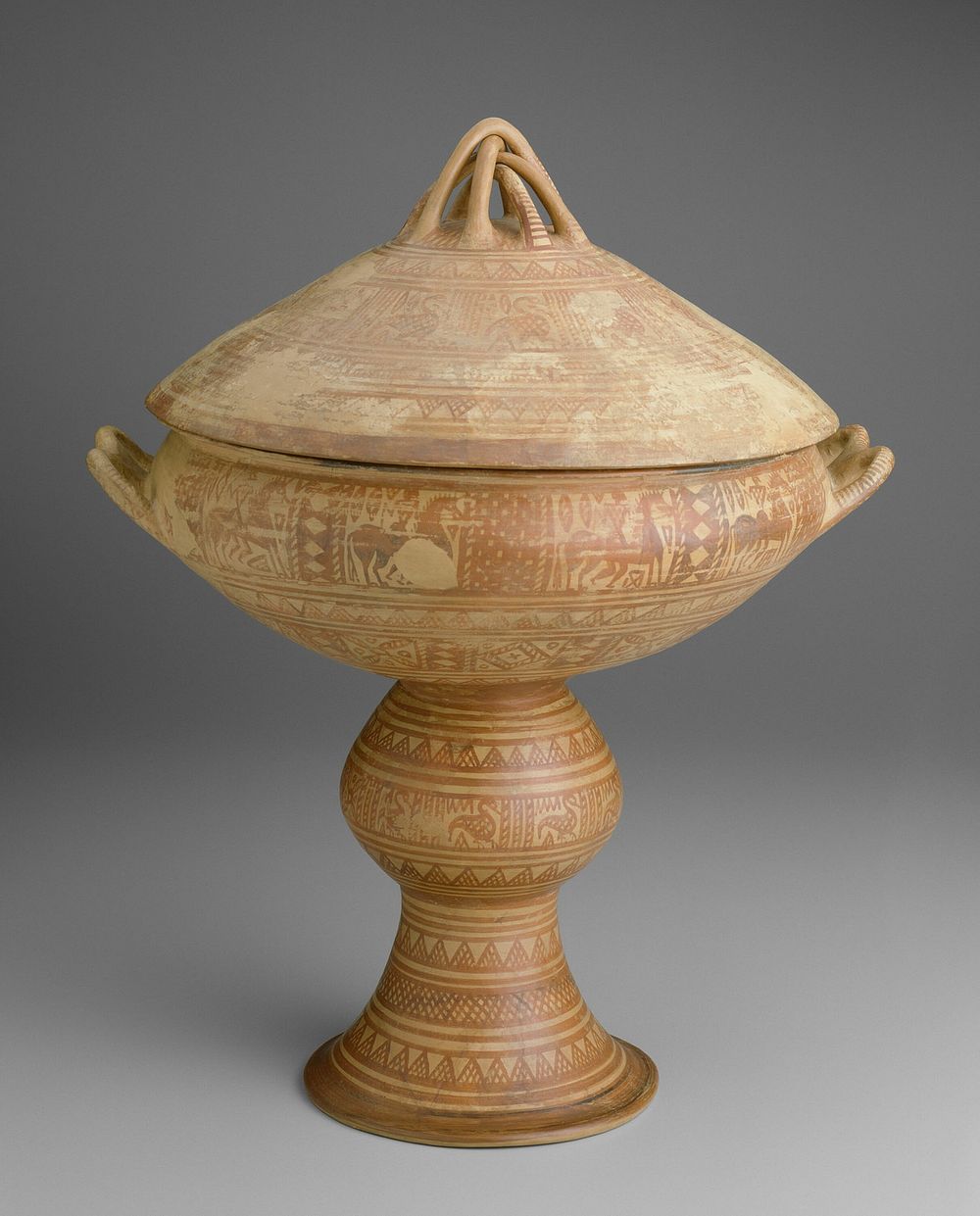 Lebes (Stemmed Bowl with Lid) by Ancient Etruscan