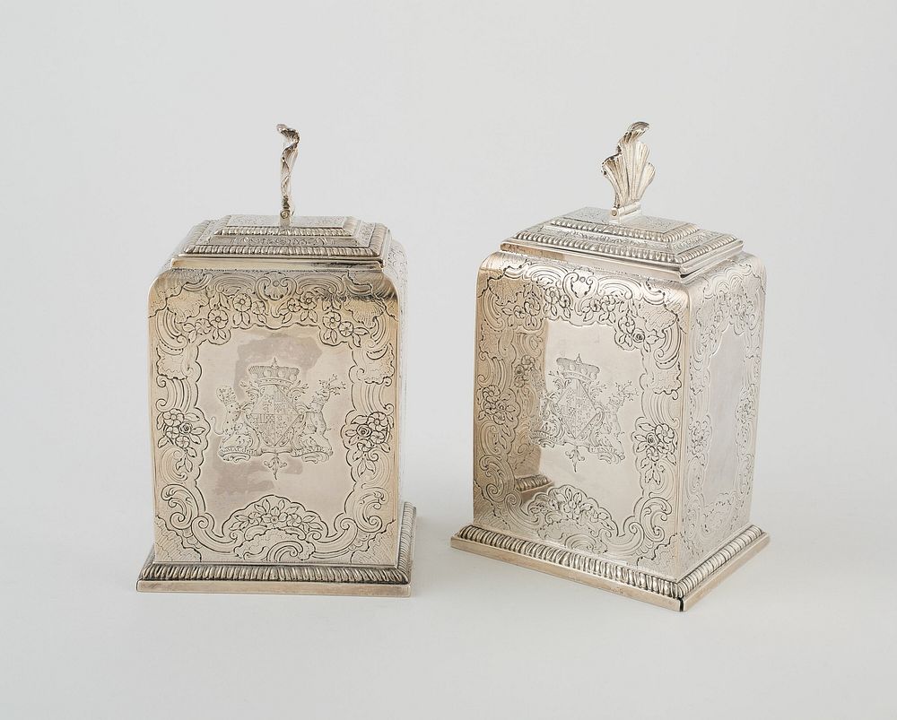 Pair of Tea Caddies by Eliza Godfrey (Maker)