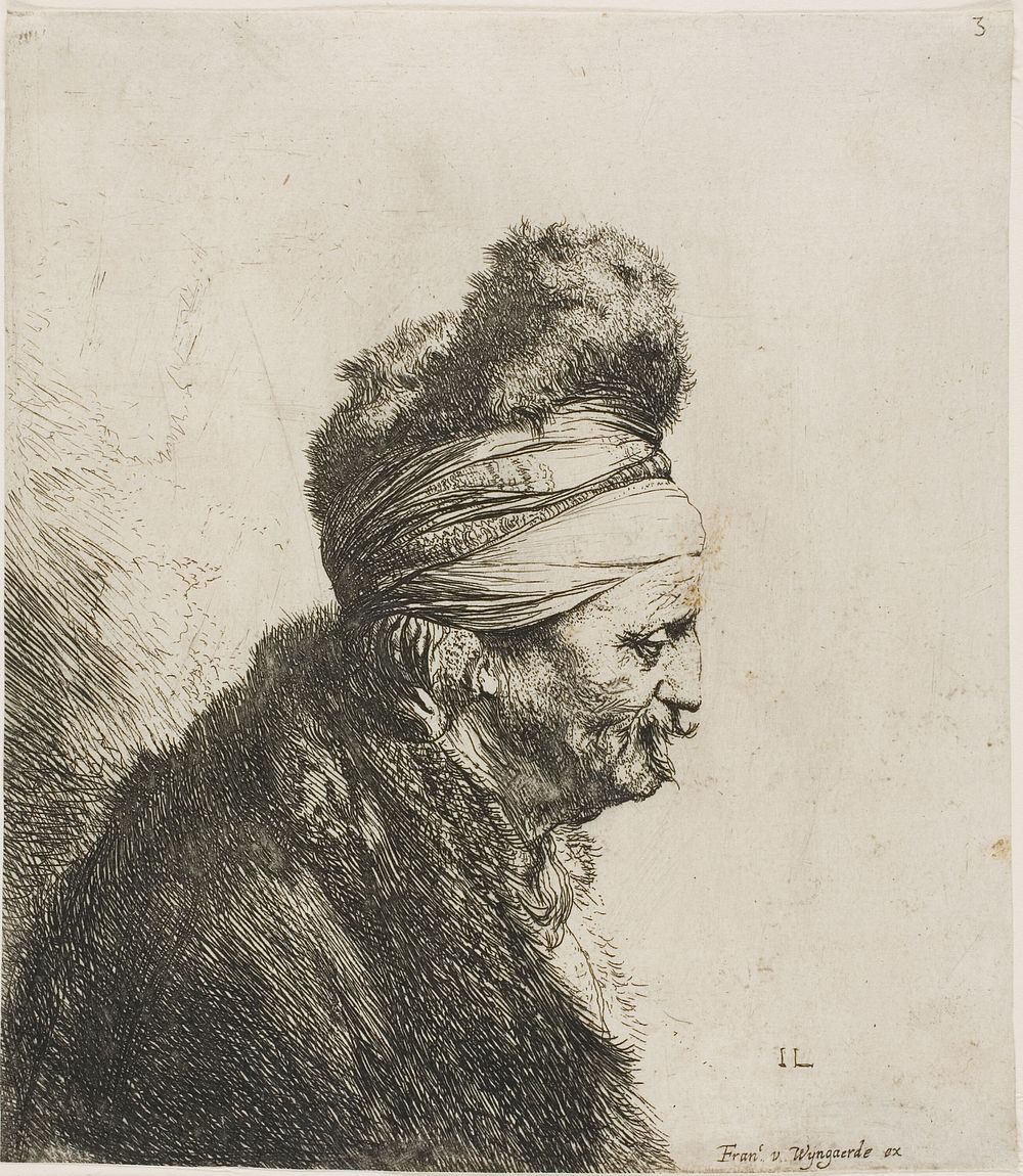 Bust of an Oriental Man, Facing Right by Jan Lievens