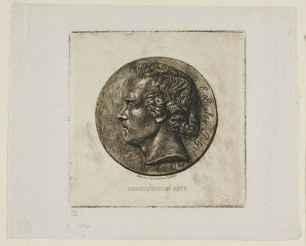Portrait of the Poet Evariste Boulay-Paty by Charles Meryon