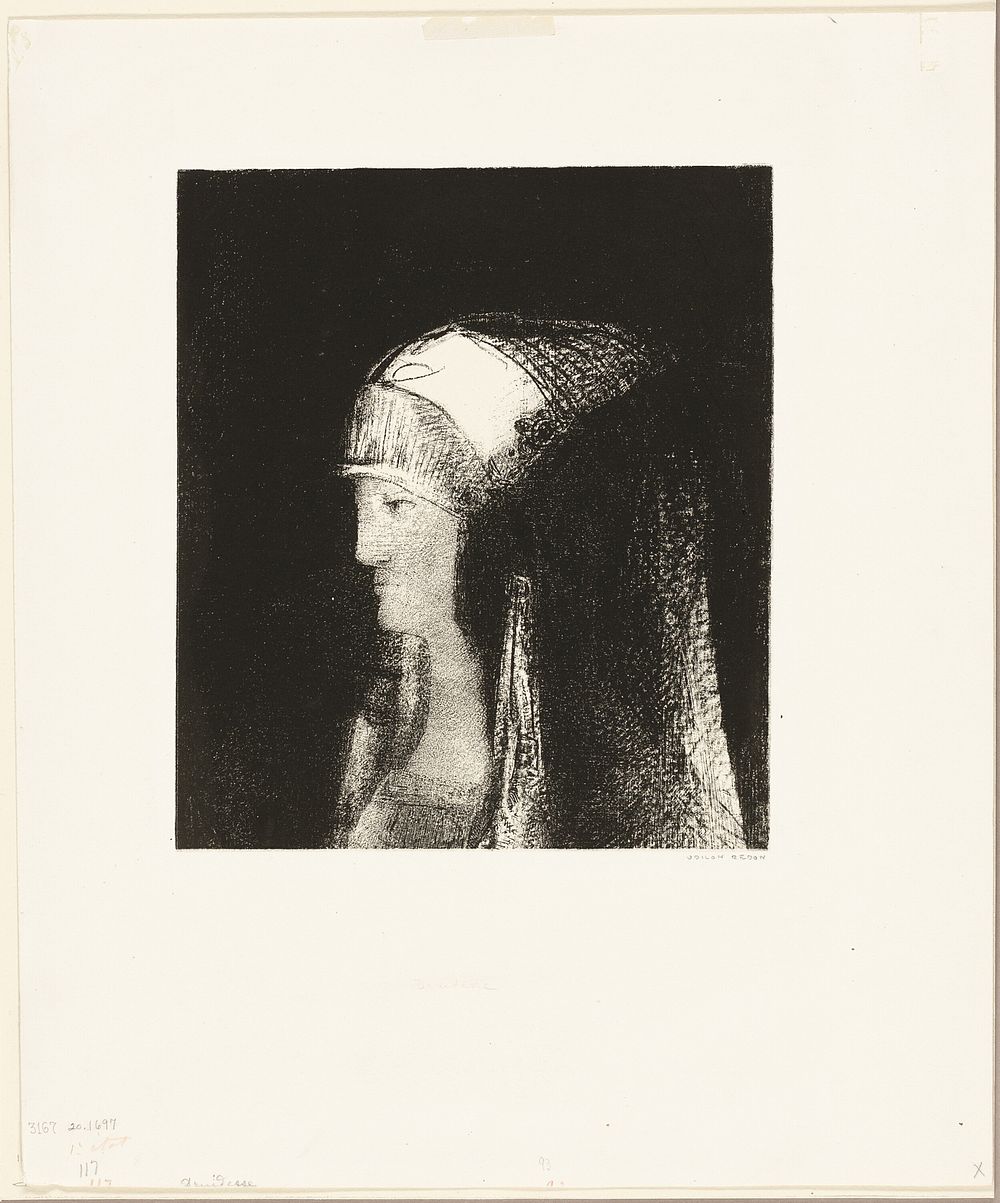 Druidess by Odilon Redon