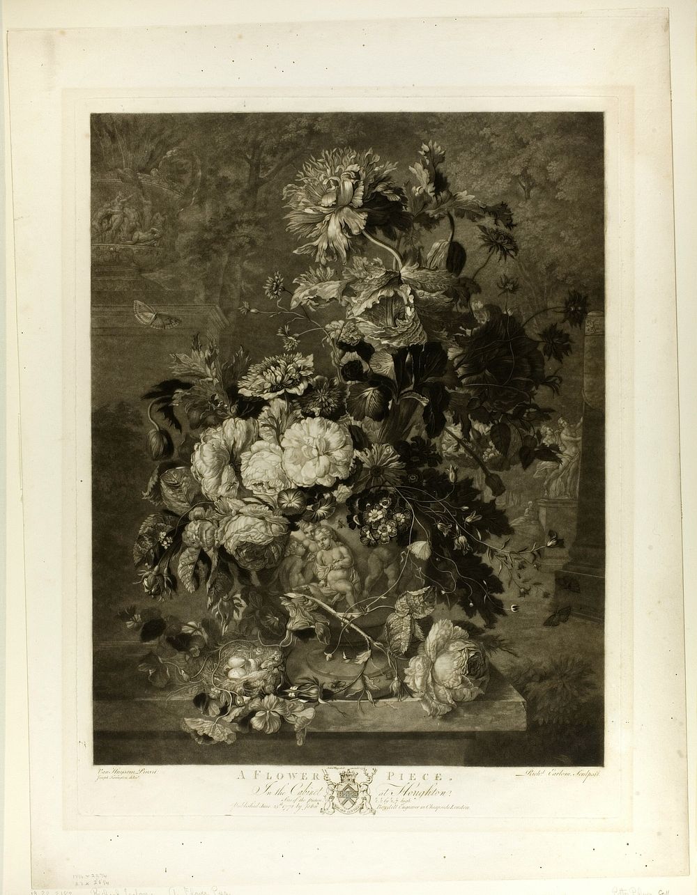 A Flower Piece, from The Houghton Gallery by Richard Earlom