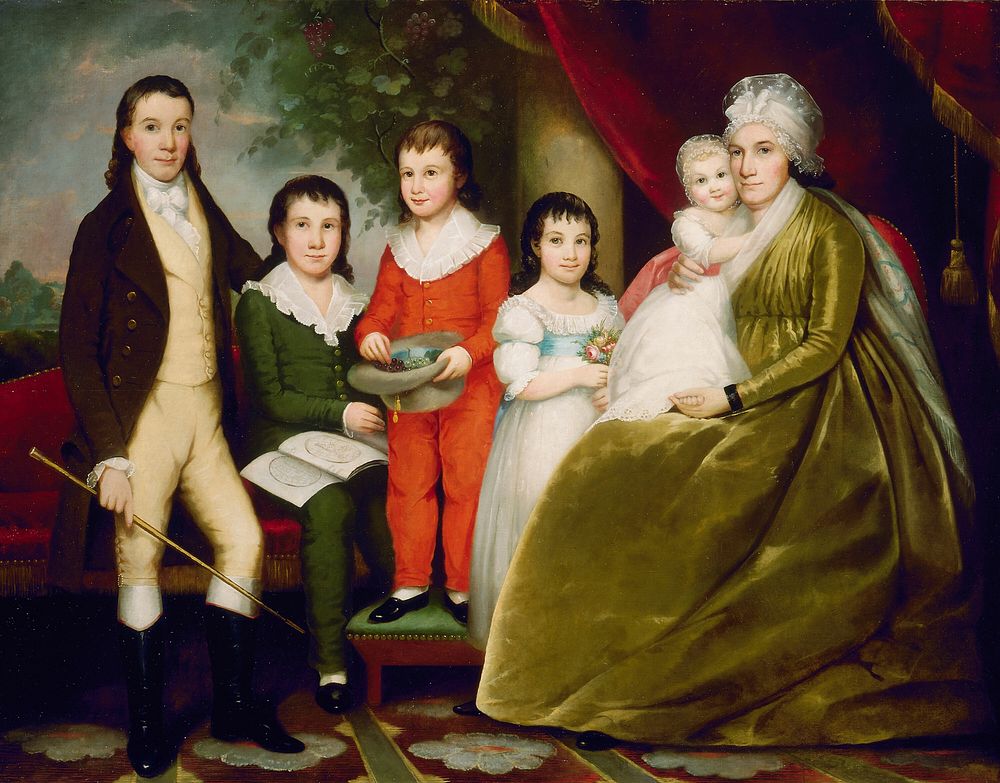 Mrs. Noah Smith and Family by Ezra Ames