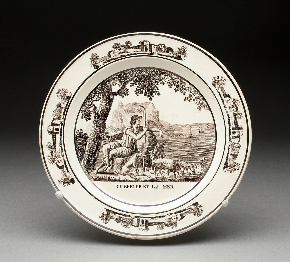 Plate by Montereau Pottery