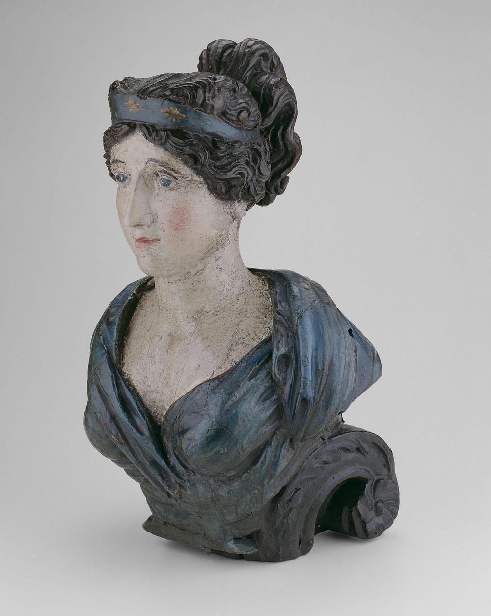 Ship Figurehead: Female Bust by Artist unknown