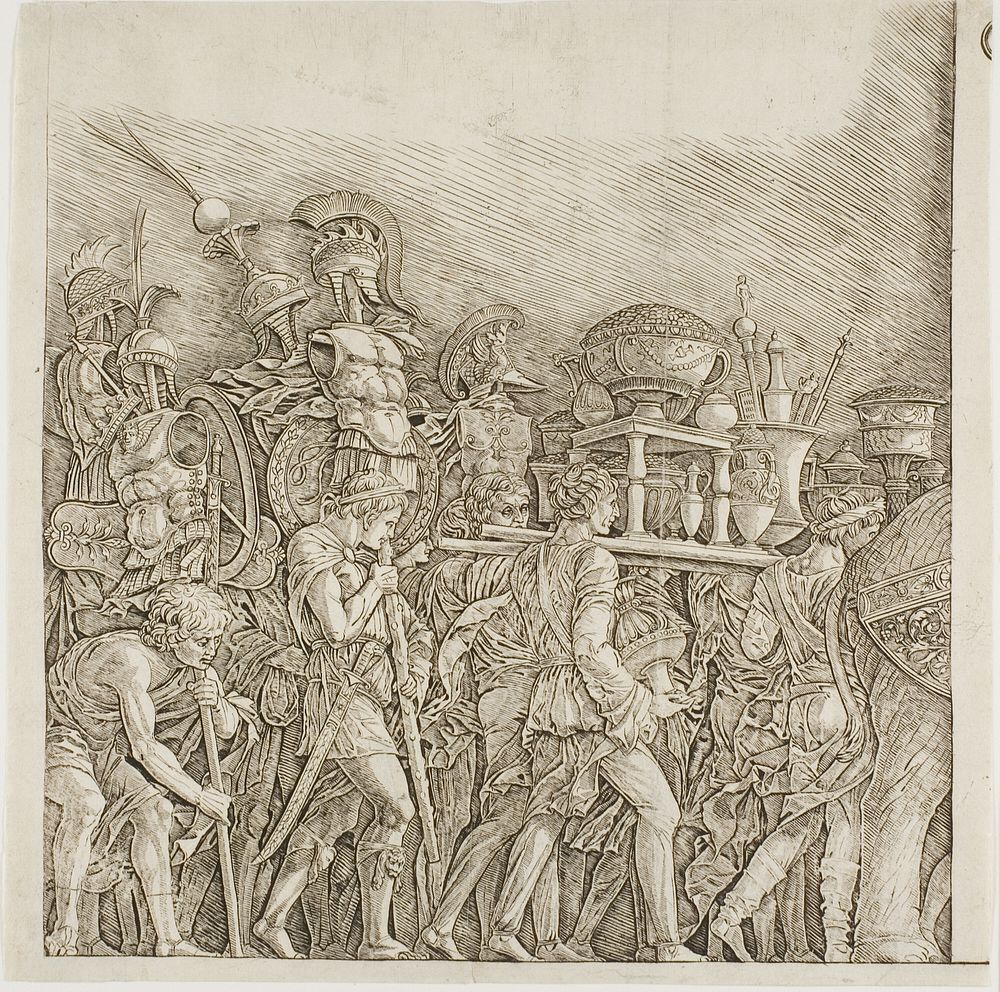 Triumph of Caesar: Soldiers Carrying Trophies by School of Andrea Mantegna