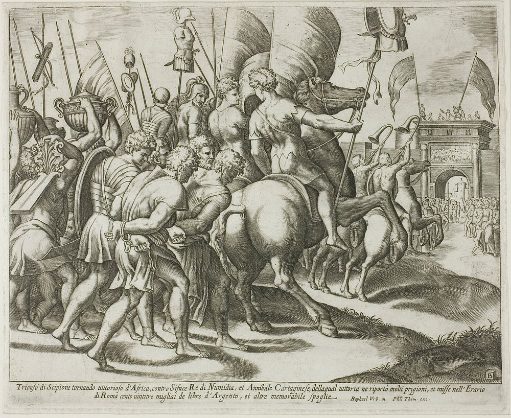 The Triumph of Scipio by Master of the Die