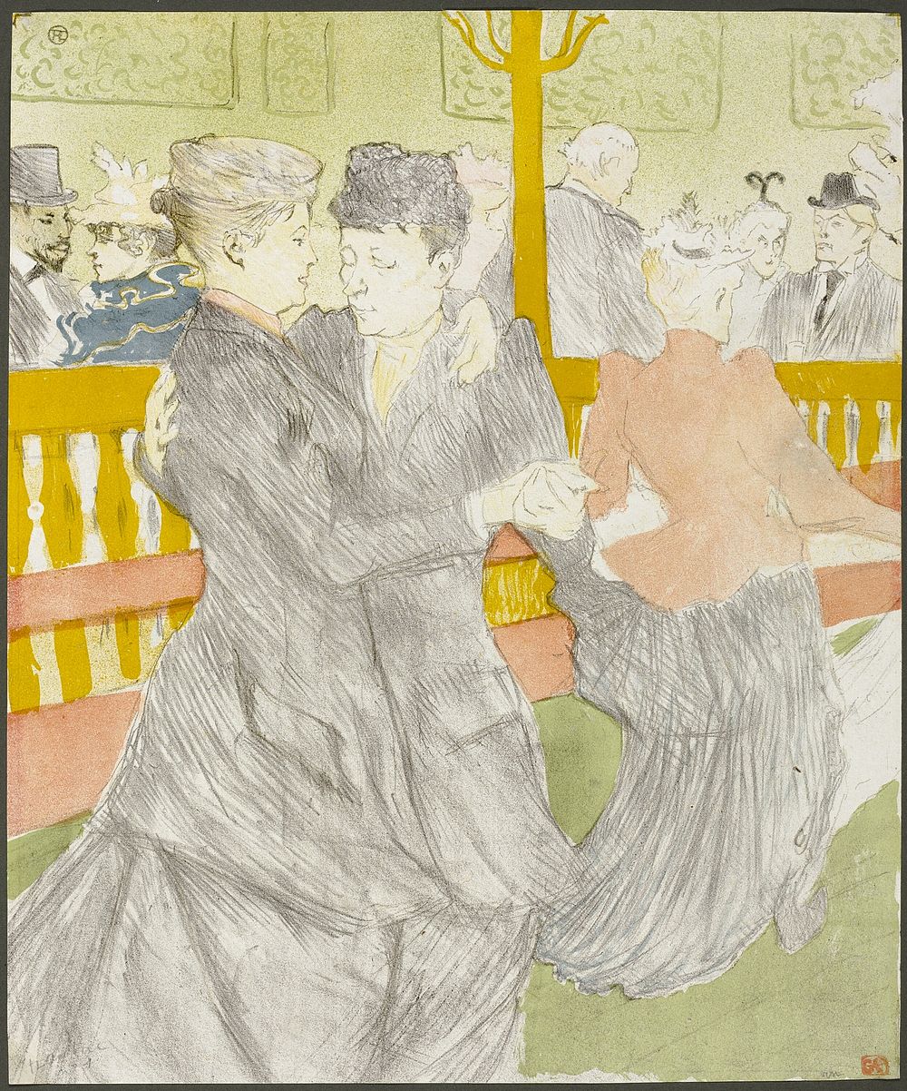 Dance at the Moulin Rouge by Henri de Toulouse-Lautrec