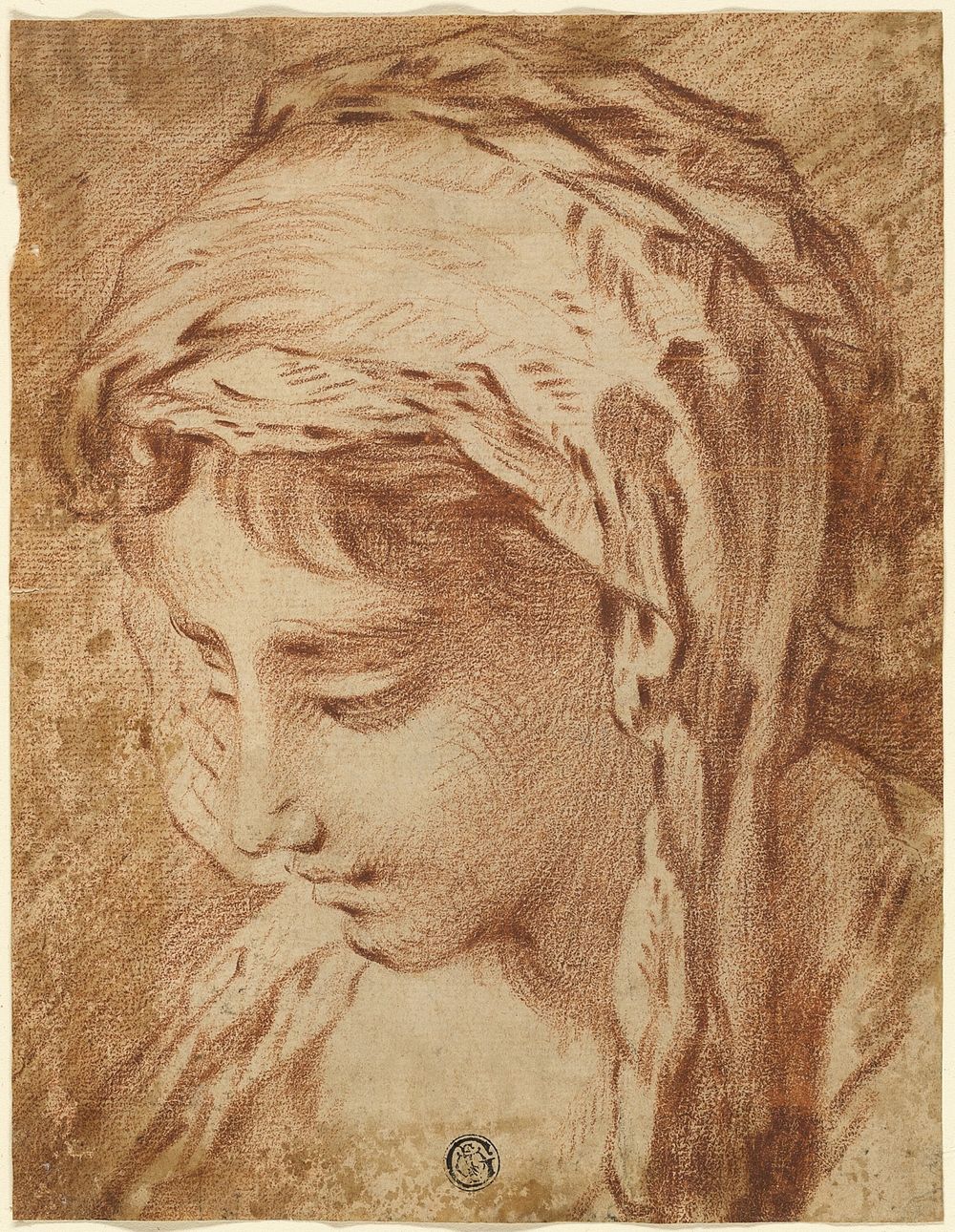 Head of a Woman by François Boucher