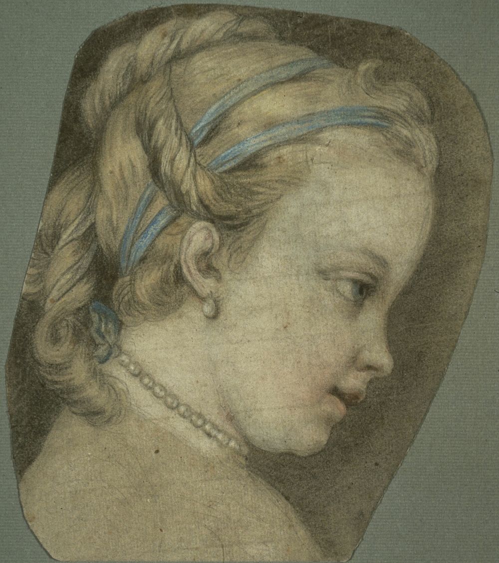 Young Girl Facing to the Right by Carle van Loo