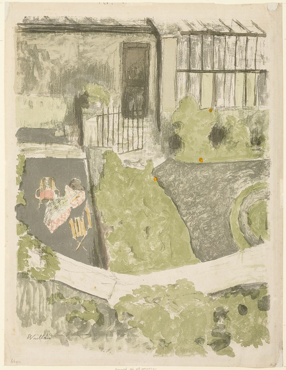 The Garden in Front of the Studio by Édouard Jean Vuillard