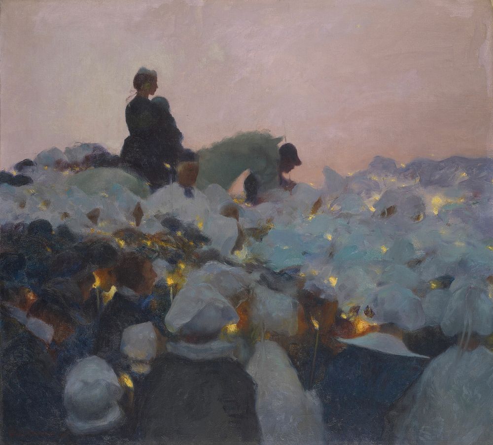 Pardon in Brittany by Gaston La Touche