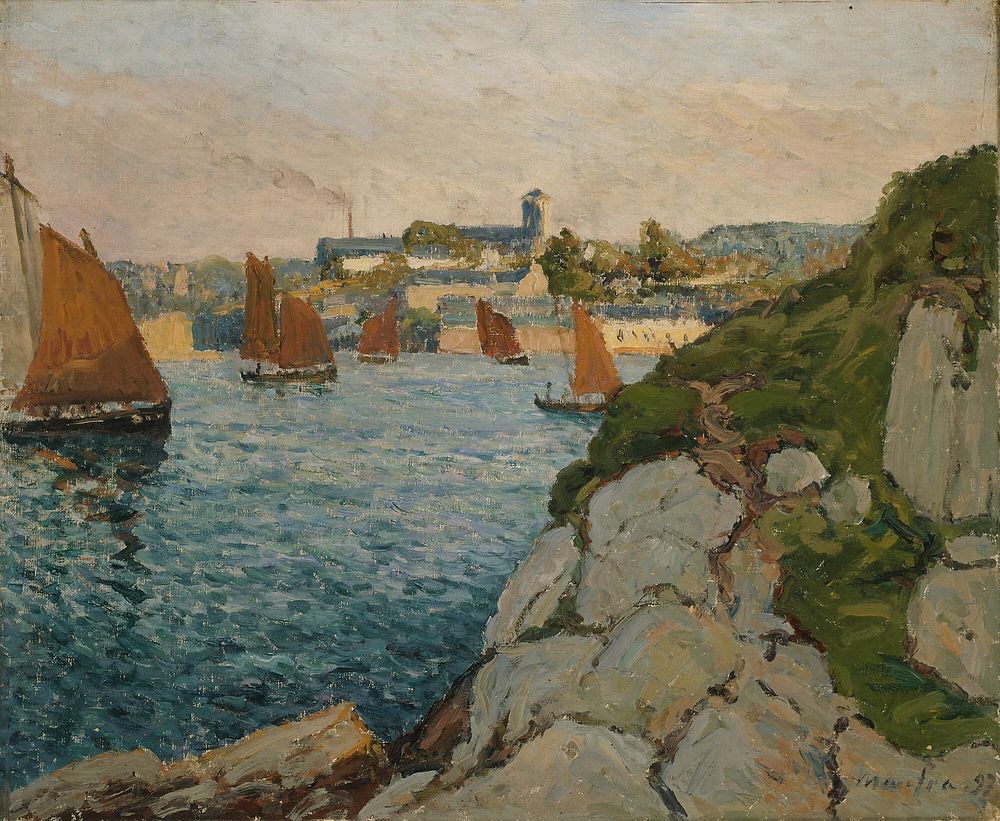 Douarnenez in Sunshine by Maxime Maufra