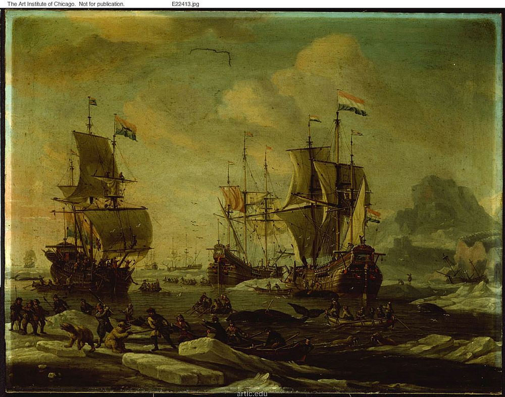 The Dutch Whaling Fleet by Abraham Storck