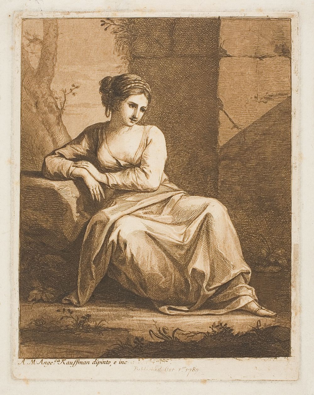 The Muse by Angelica Kauffmann