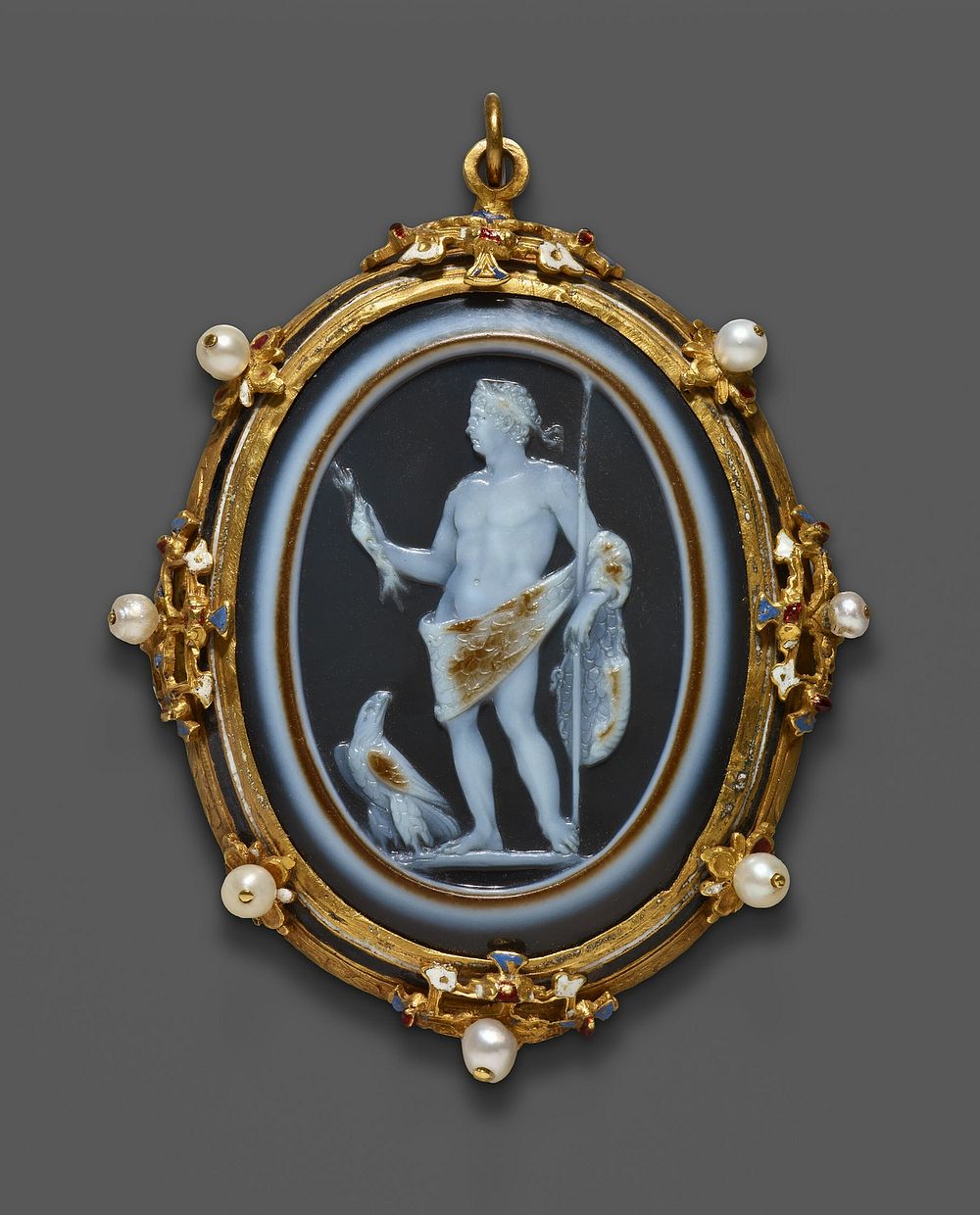 Cameo Portraying Emperor Claudius as Jupiter by Ancient Roman