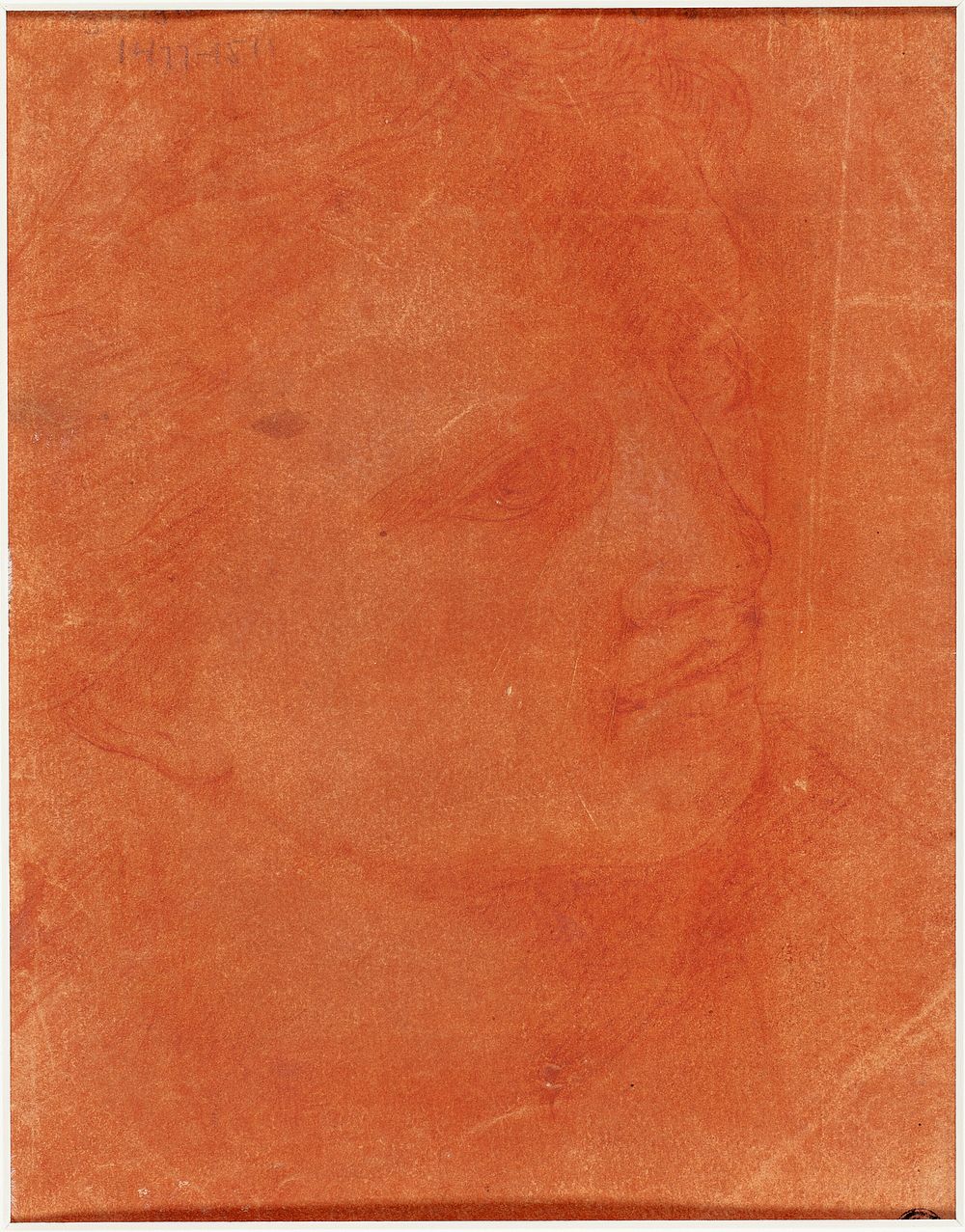 Head in Three-Quarter Profile (recto); Standing Young Man Pointing Left and Sketches of Feet, Arm (verso) by Giorgione