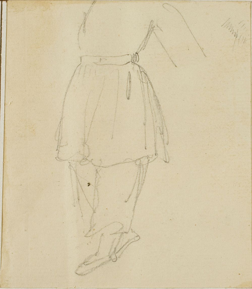 Lower Part of a Figure in Working Clothes by Jean Louis André Théodore Géricault